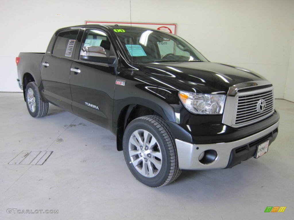 2011 Tundra Platinum CrewMax 4x4 - Black / Graphite Gray photo #20