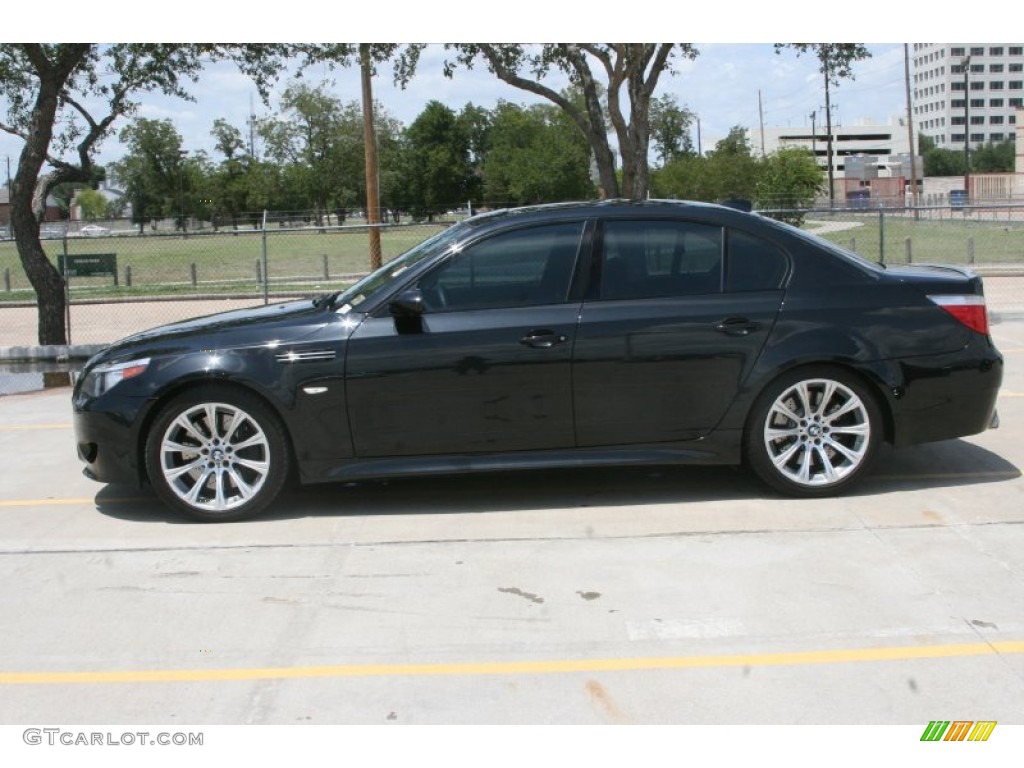 Black Sapphire Metallic 2007 BMW M5 Sedan Exterior Photo #52156188
