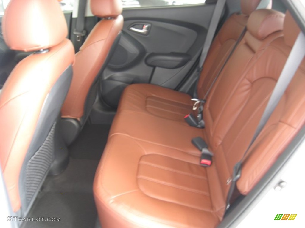 Black/Saddle Interior 2012 Hyundai Tucson Limited Photo #52156848