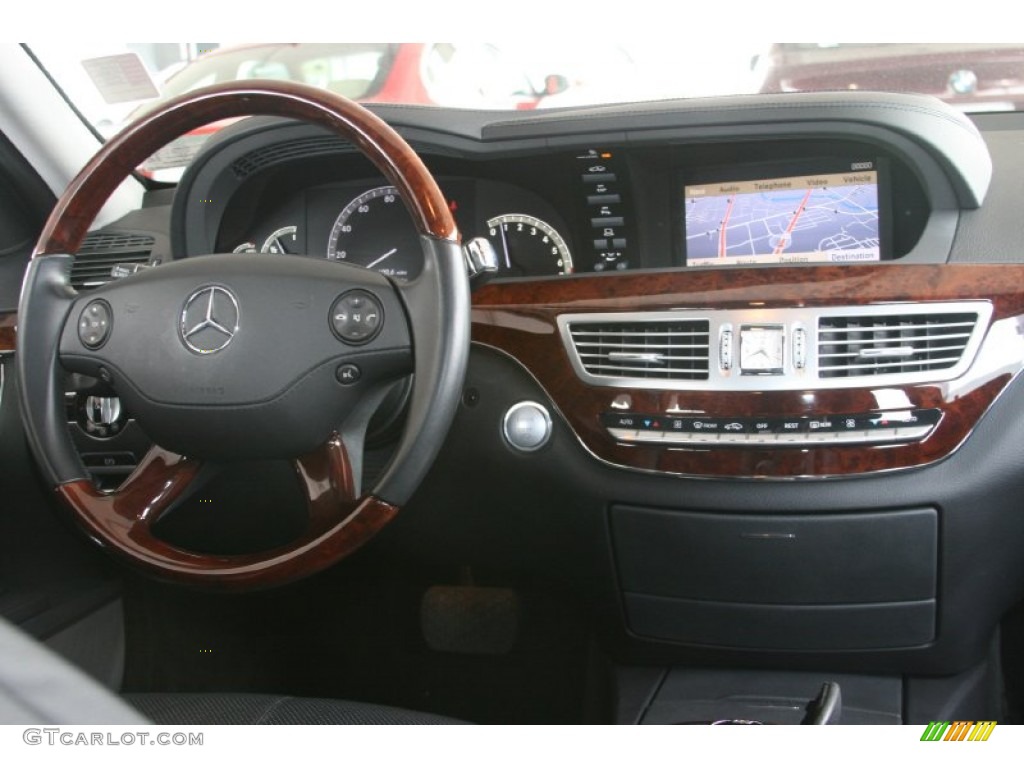 2008 Mercedes-Benz S 550 Sedan Black Dashboard Photo #52157292