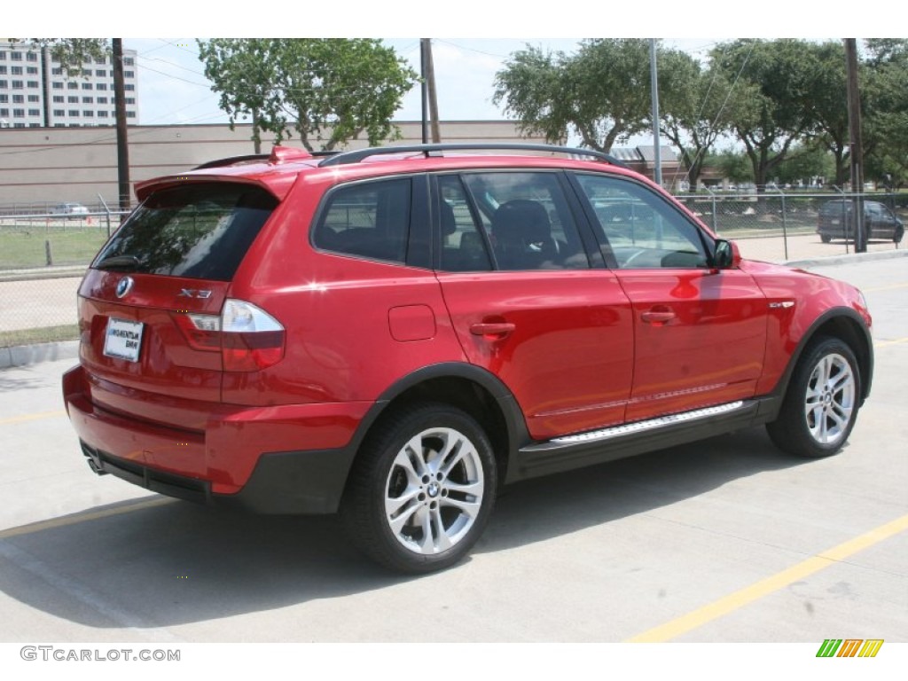 2008 X3 3.0si - Crimson Red / Black photo #3