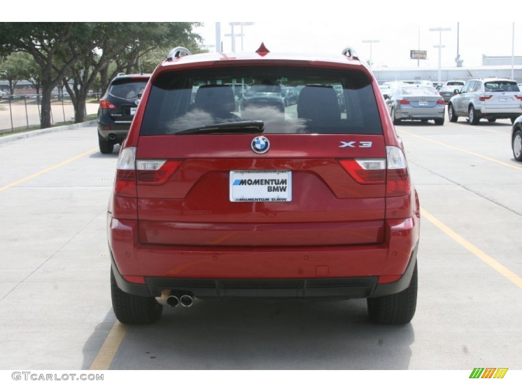 2008 X3 3.0si - Crimson Red / Black photo #9
