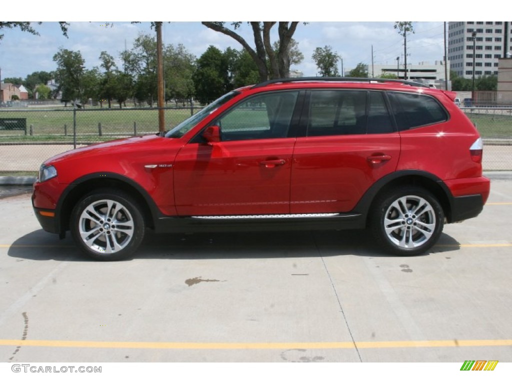 2008 X3 3.0si - Crimson Red / Black photo #10