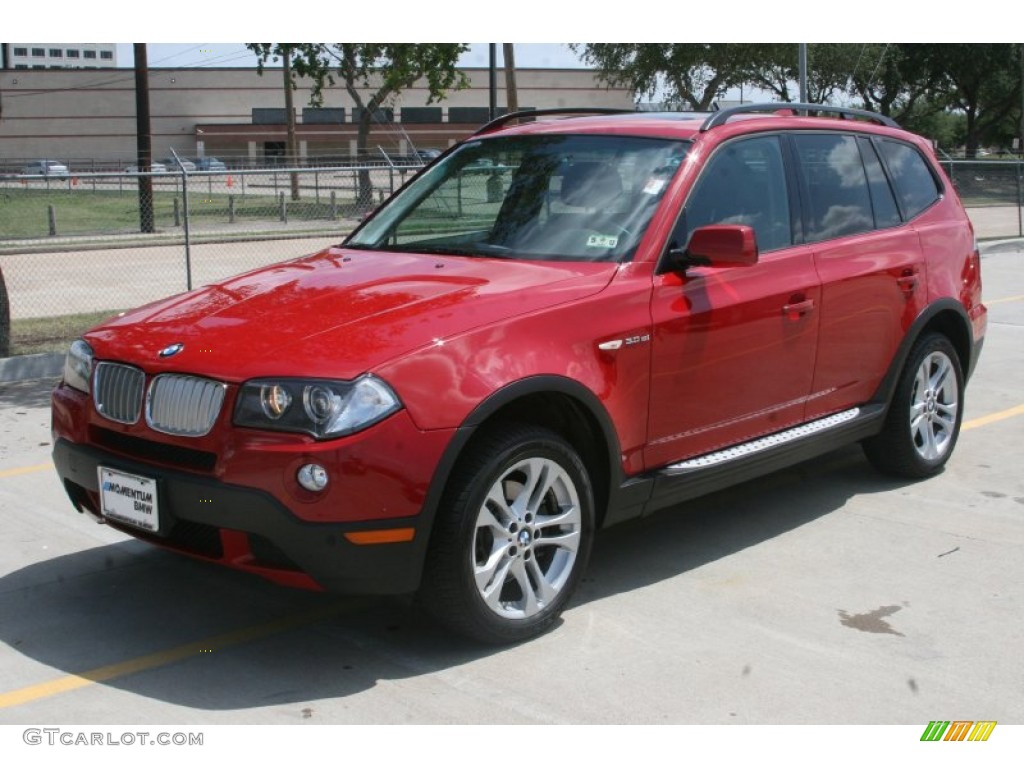 2008 X3 3.0si - Crimson Red / Black photo #11