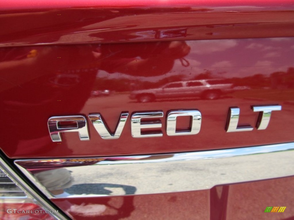 2011 Aveo LT Sedan - Sport Red / Charcoal photo #6