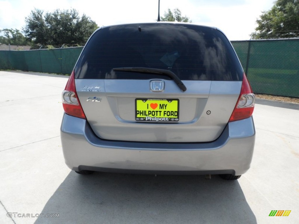 2008 Fit Hatchback - Storm Silver Metallic / Black/Grey photo #4