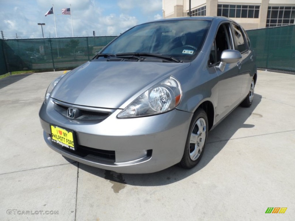 2008 Fit Hatchback - Storm Silver Metallic / Black/Grey photo #7