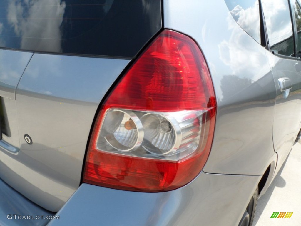 2008 Fit Hatchback - Storm Silver Metallic / Black/Grey photo #25