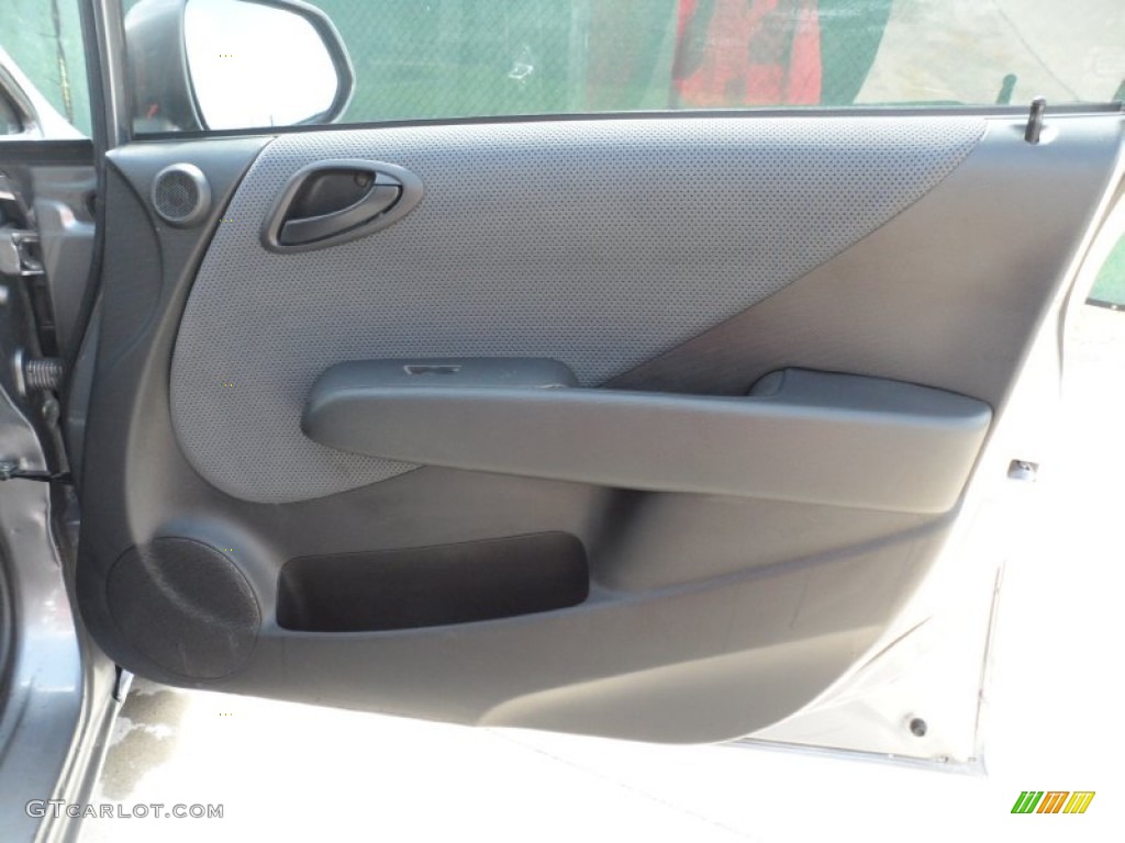 2008 Fit Hatchback - Storm Silver Metallic / Black/Grey photo #33