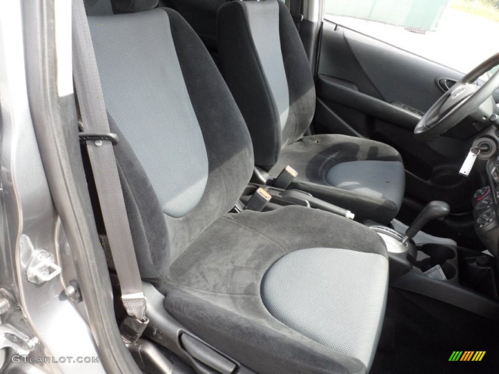 2008 Fit Hatchback - Storm Silver Metallic / Black/Grey photo #35