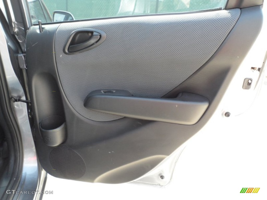 2008 Fit Hatchback - Storm Silver Metallic / Black/Grey photo #36