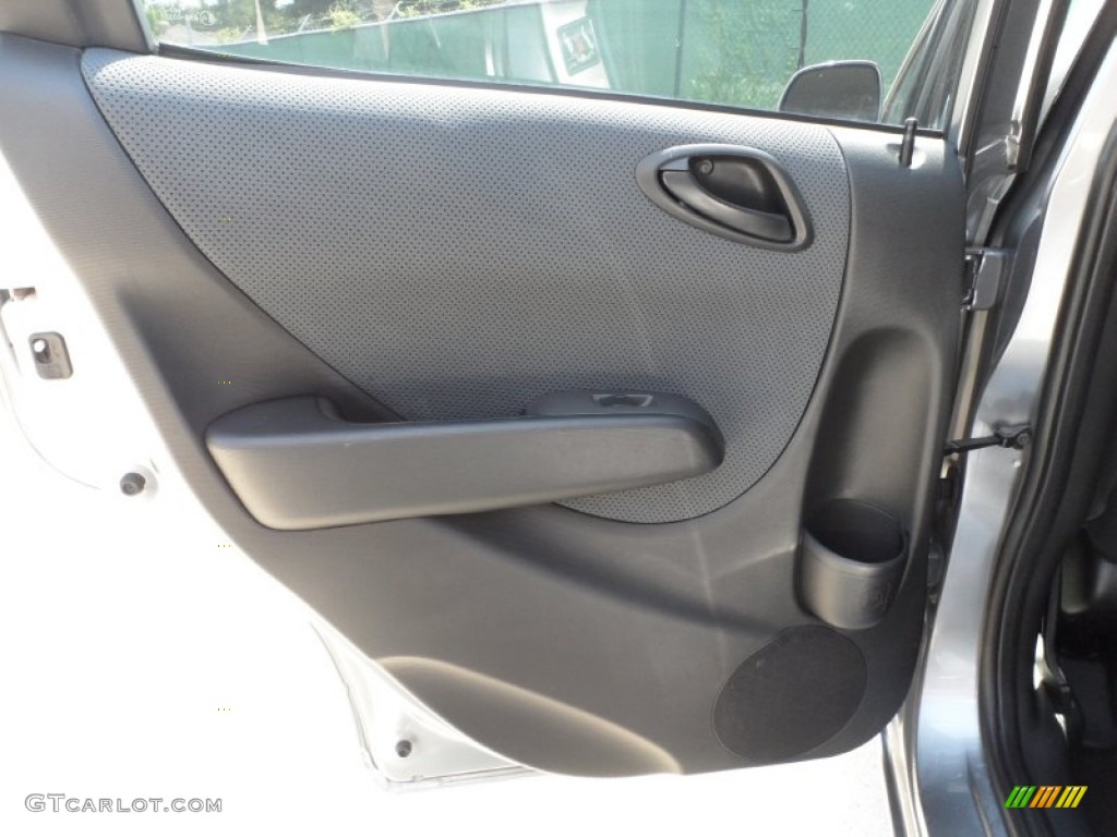 2008 Fit Hatchback - Storm Silver Metallic / Black/Grey photo #40