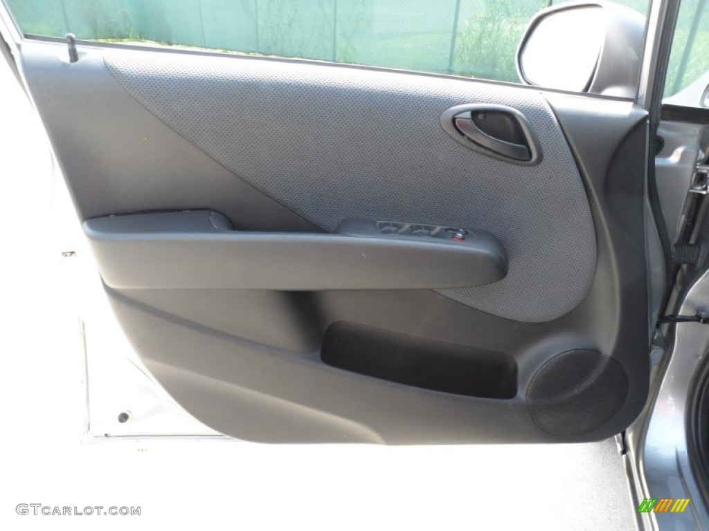 2008 Fit Hatchback - Storm Silver Metallic / Black/Grey photo #42