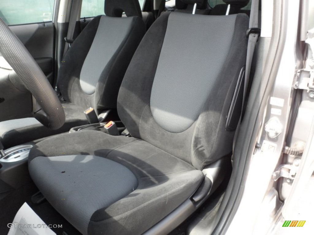 2008 Fit Hatchback - Storm Silver Metallic / Black/Grey photo #44
