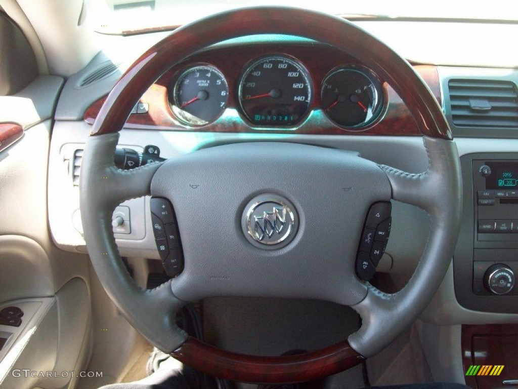 2009 Buick Lucerne CXL Special Edition Titanium Steering Wheel Photo #52161607
