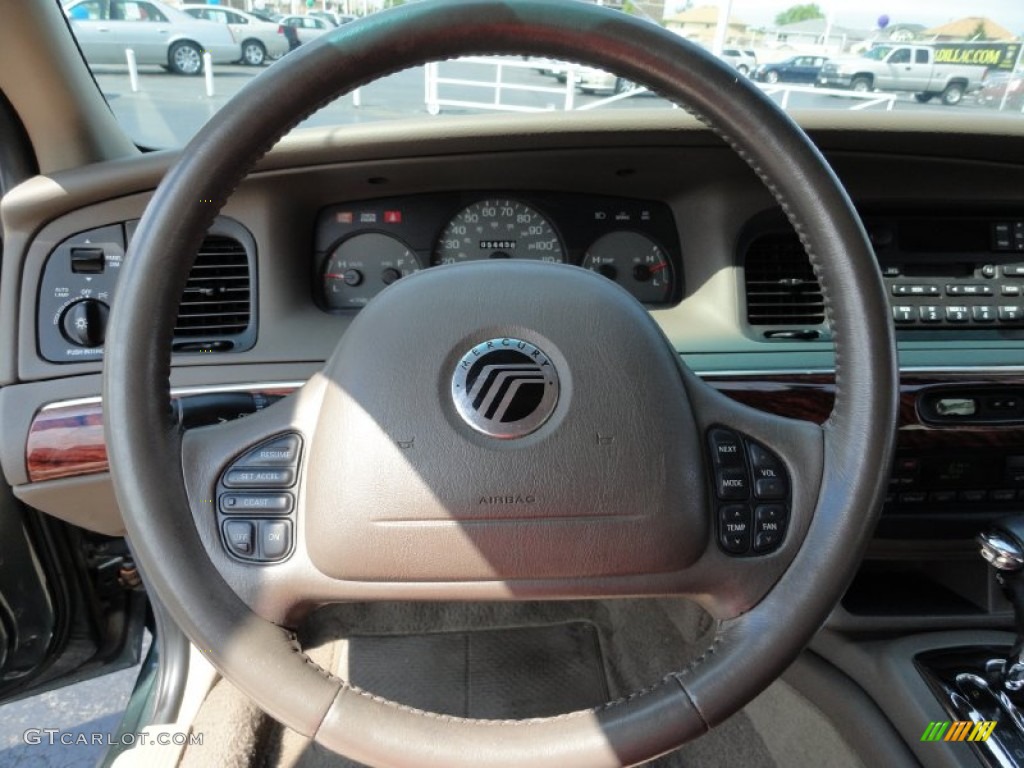 2002 Grand Marquis LS - Aspen Green Metallic / Medium Parchment photo #17