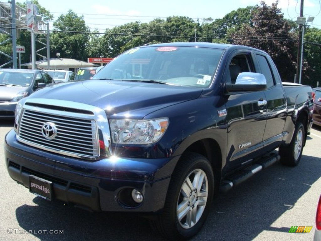 2010 Tundra Limited Double Cab 4x4 - Nautical Blue Metallic / Graphite Gray photo #3