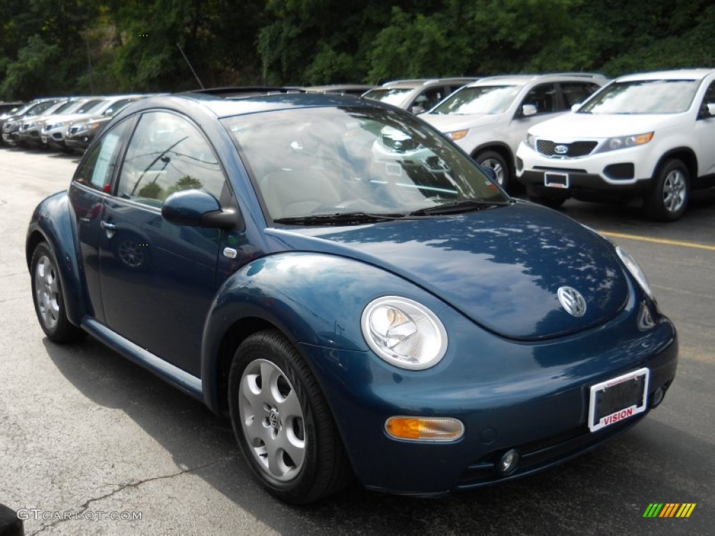 Riviera Blue Pearl 2002 Volkswagen New Beetle GLS Coupe Exterior Photo #52163659