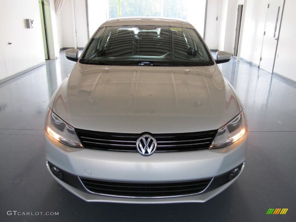 2011 Jetta TDI Sedan - White Gold Metallic / Titan Black photo #6