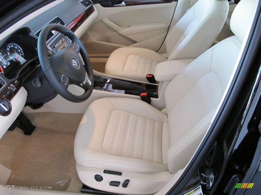 Cornsilk Beige Interior 2012 Volkswagen Passat TDI SEL Photo #52165117