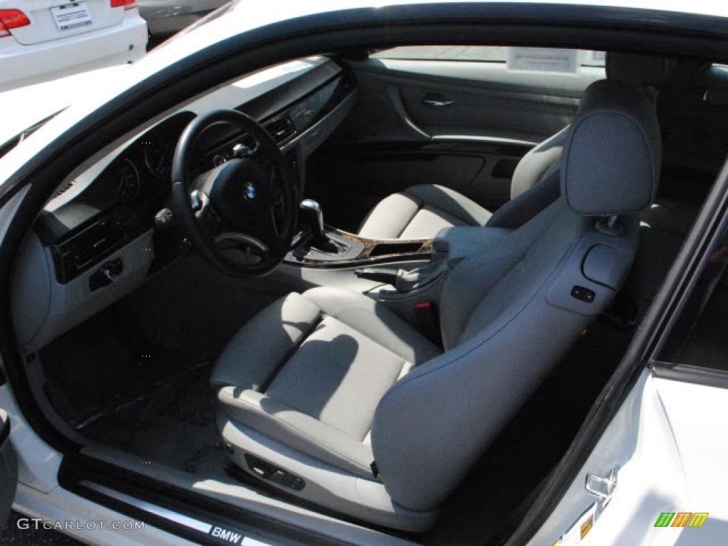 2009 3 Series 328i Coupe - Alpine White / Grey photo #15