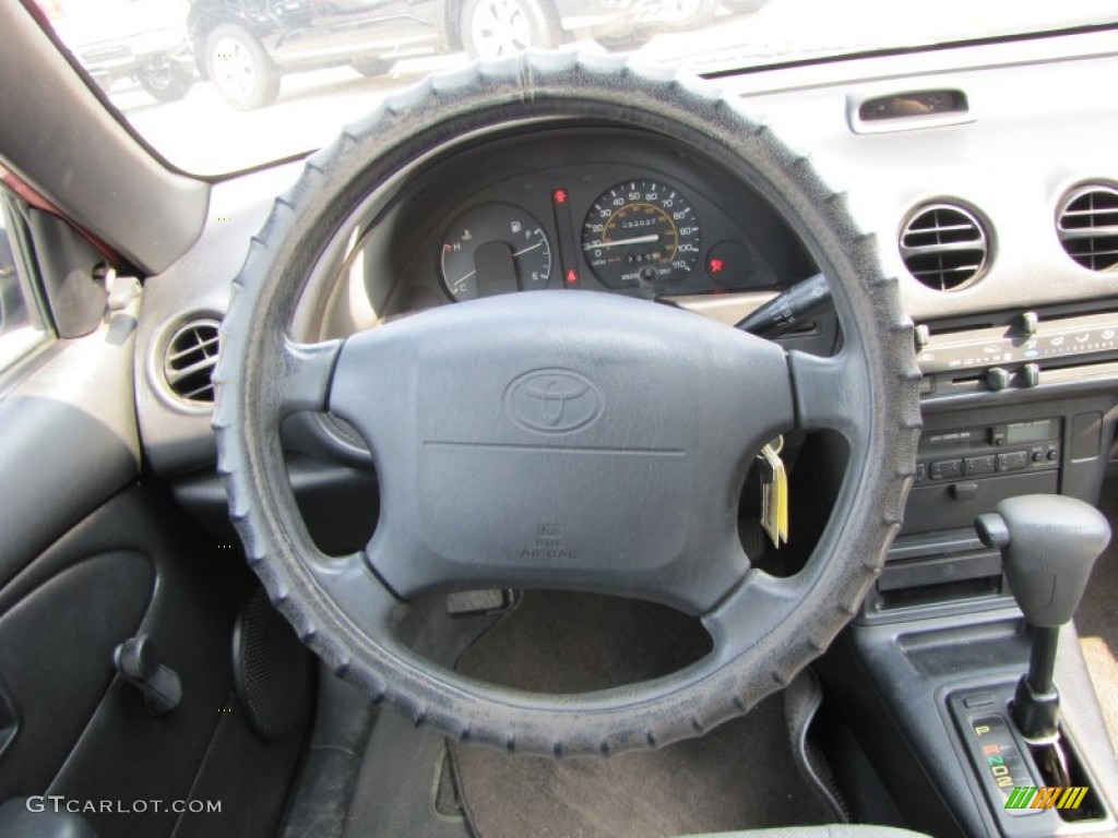 1994 Tercel DX Sedan - Super Red / Black photo #13