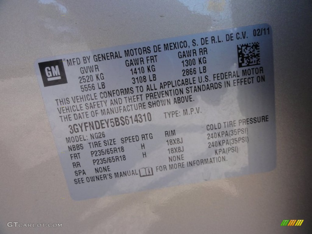 2011 SRX 4 V6 AWD - Gold Mist Metallic / Shale/Brownstone photo #14