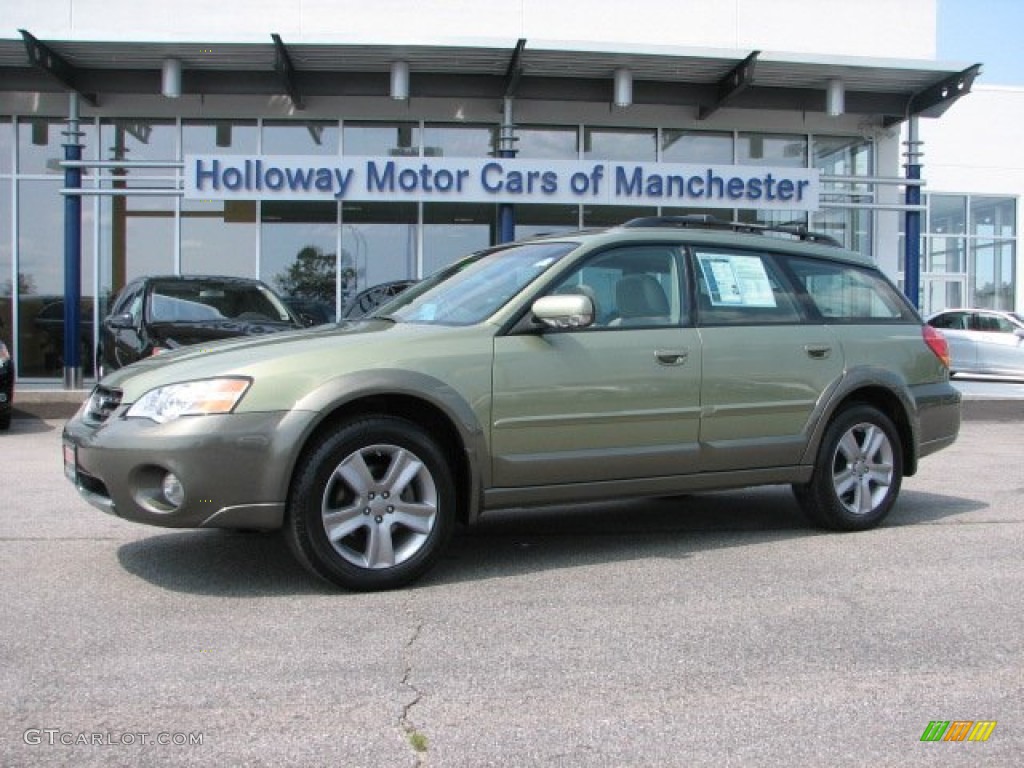 2007 Outback 3.0R L.L.Bean Edition Wagon - Willow Green Opal / Taupe Leather photo #1