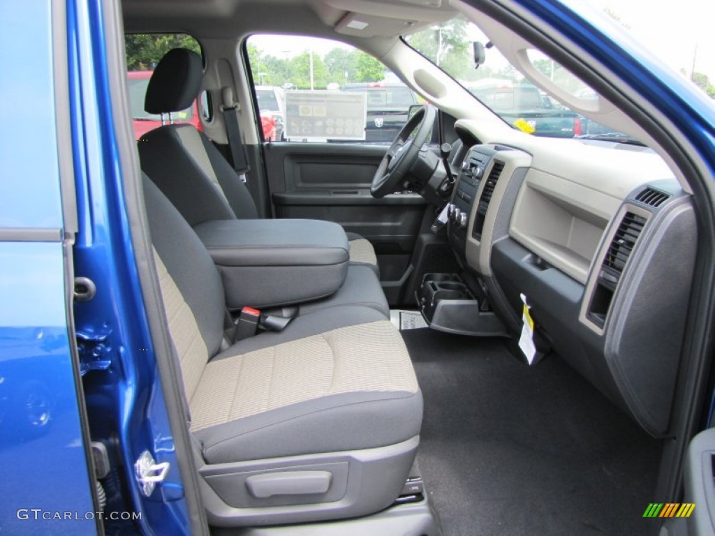 2011 Ram 1500 ST Quad Cab - Deep Water Blue Pearl / Dark Slate Gray/Medium Graystone photo #9