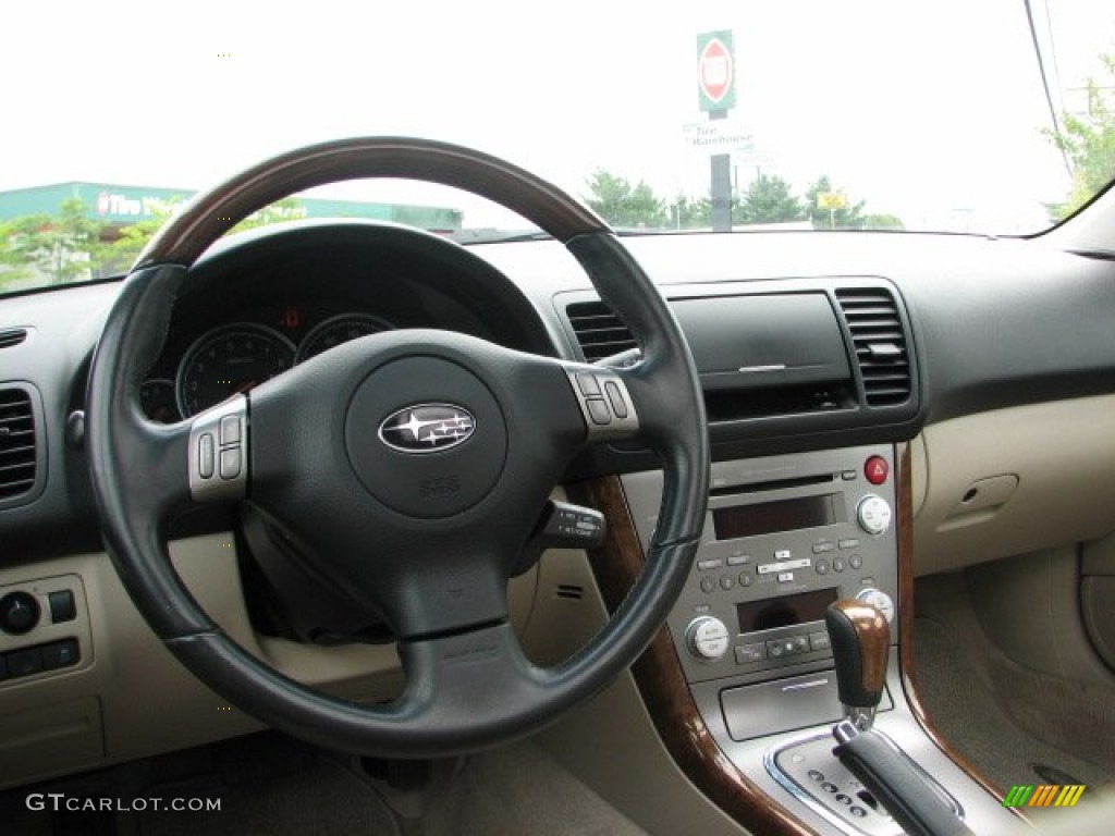 Taupe Leather Interior 2007 Subaru Outback 3.0R L.L.Bean Edition Wagon Photo #52173715