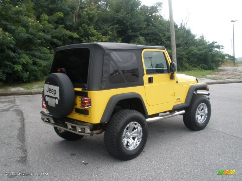 2006 Wrangler X 4x4 - Solar Yellow / Dark Slate Gray photo #3