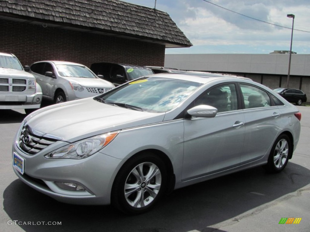 2011 Sonata Limited - Radiant Silver / Gray photo #1