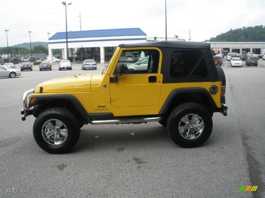 2006 Wrangler X 4x4 - Solar Yellow / Dark Slate Gray photo #10