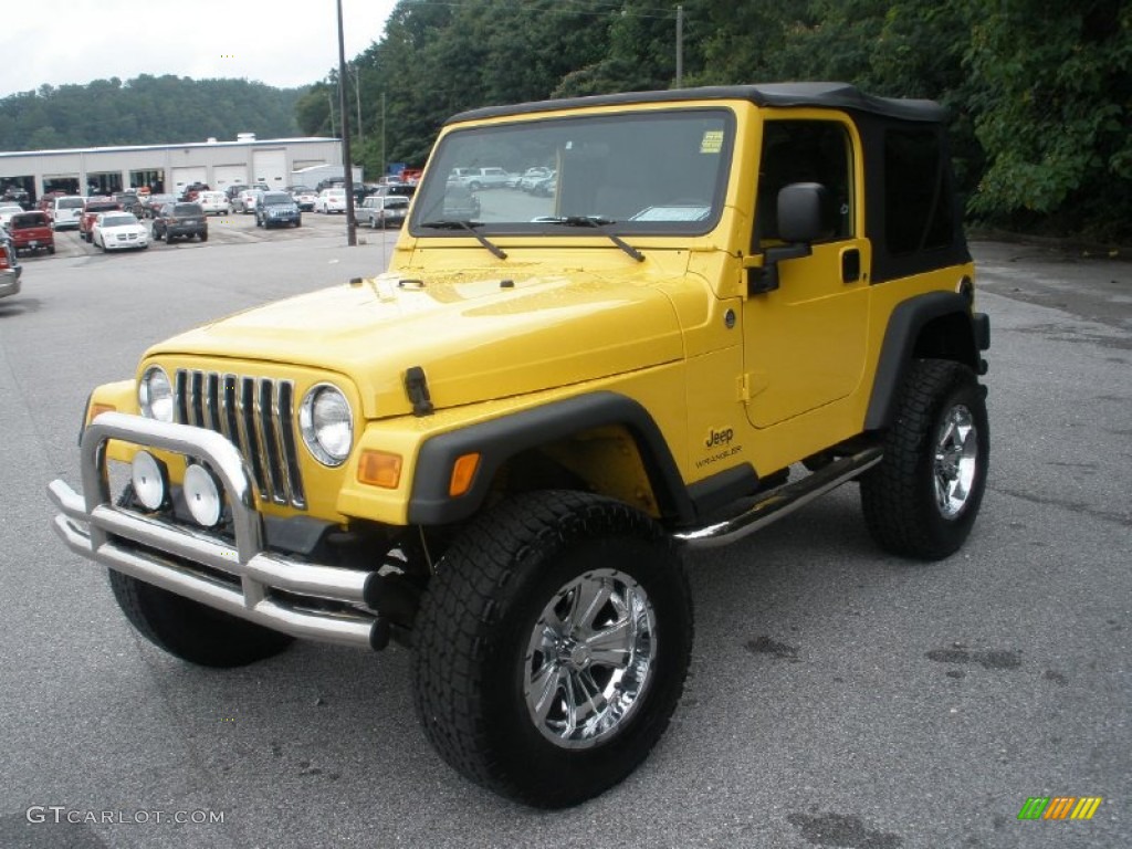 2006 Wrangler X 4x4 - Solar Yellow / Dark Slate Gray photo #11