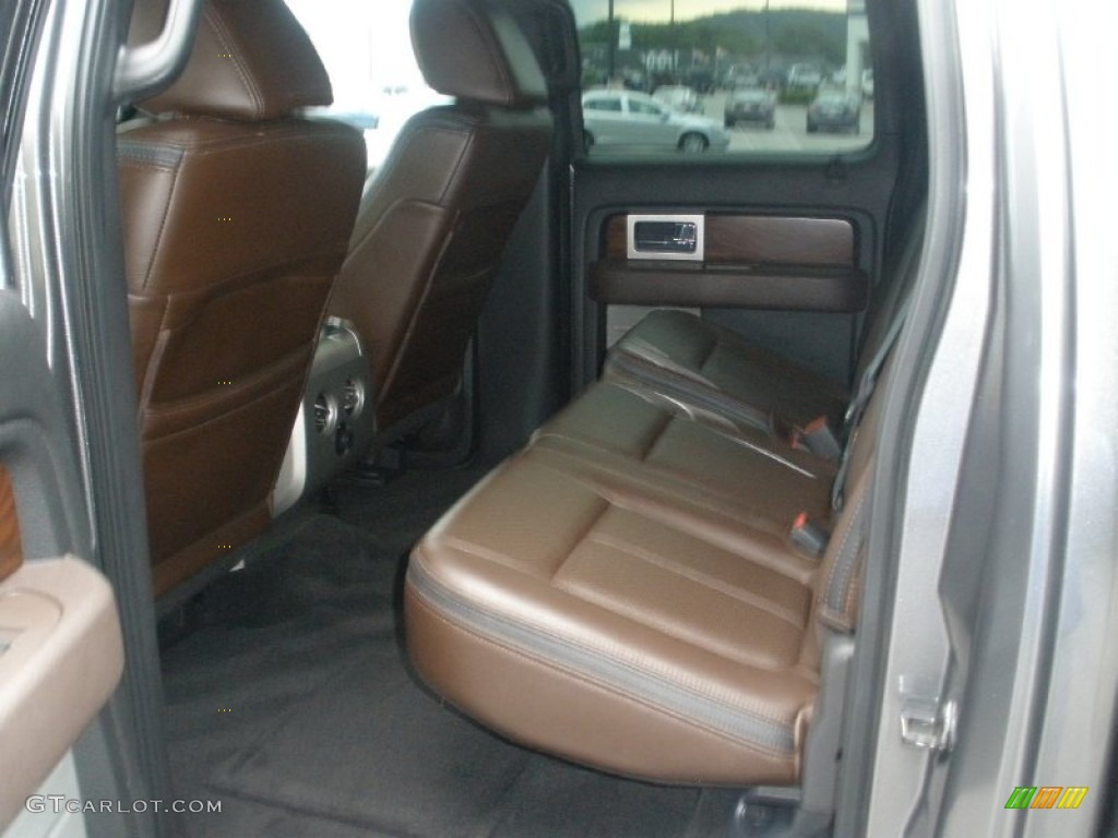 Sienna Brown Leather Black Interior 2009 Ford F150 Platinum