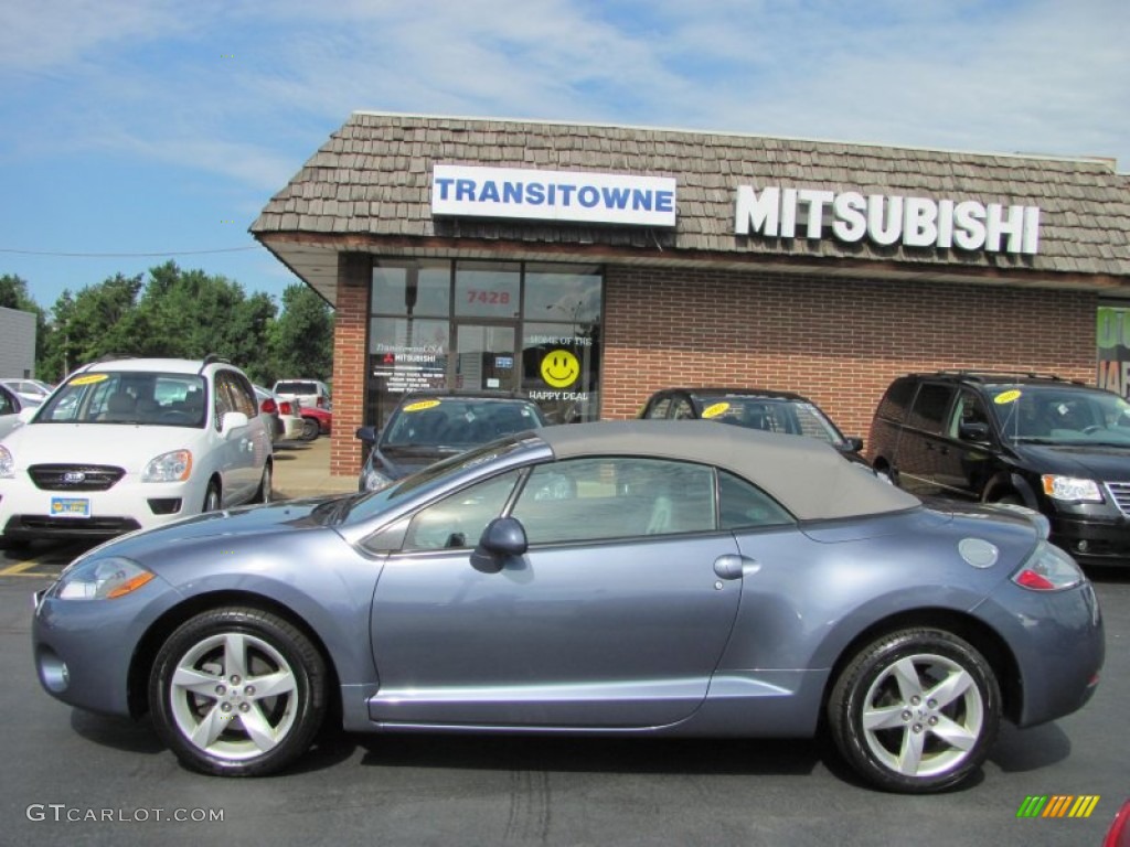 2007 Eclipse Spyder GS - Still Blue Pearl / Medium Gray photo #13