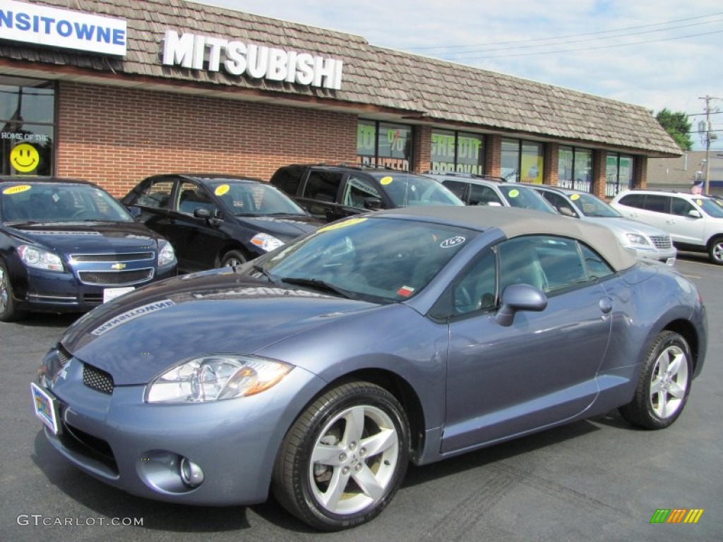 2007 Eclipse Spyder GS - Still Blue Pearl / Medium Gray photo #14