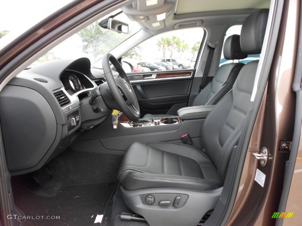Saddle Brown Interior 2012 Volkswagen Touareg TDI Lux 4XMotion Photo #52175266