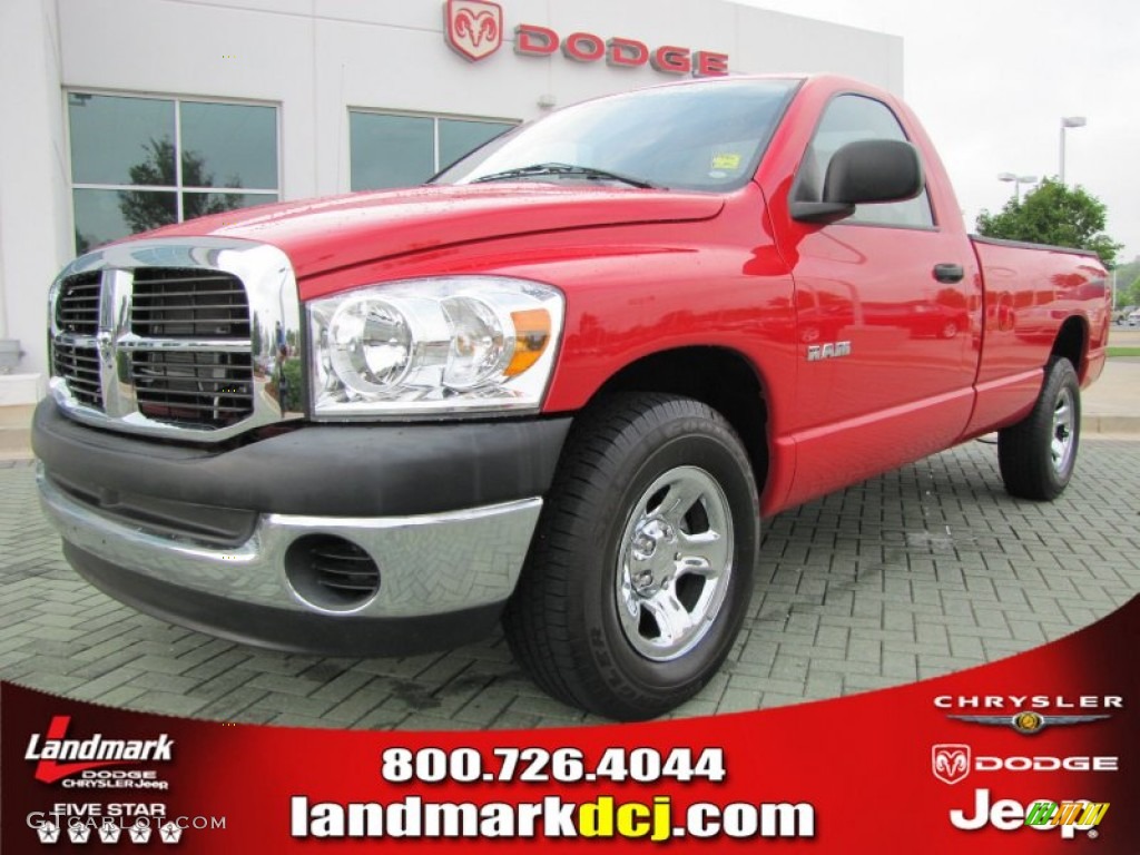 Flame Red Dodge Ram 1500