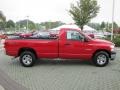 2008 Flame Red Dodge Ram 1500 SXT Regular Cab  photo #6