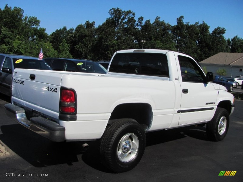 2001 Ram 1500 SLT Regular Cab 4x4 - Bright White / Mist Gray photo #2