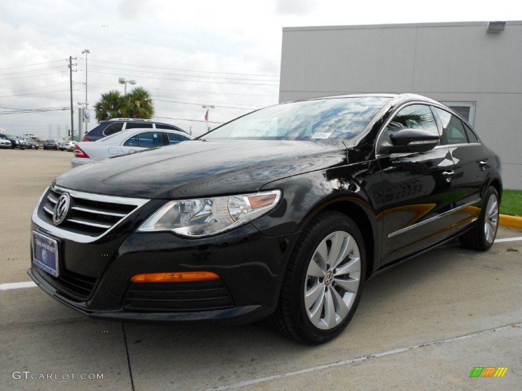 2012 CC Sport - Deep Black Metallic / Black/Cornsilk Beige photo #3