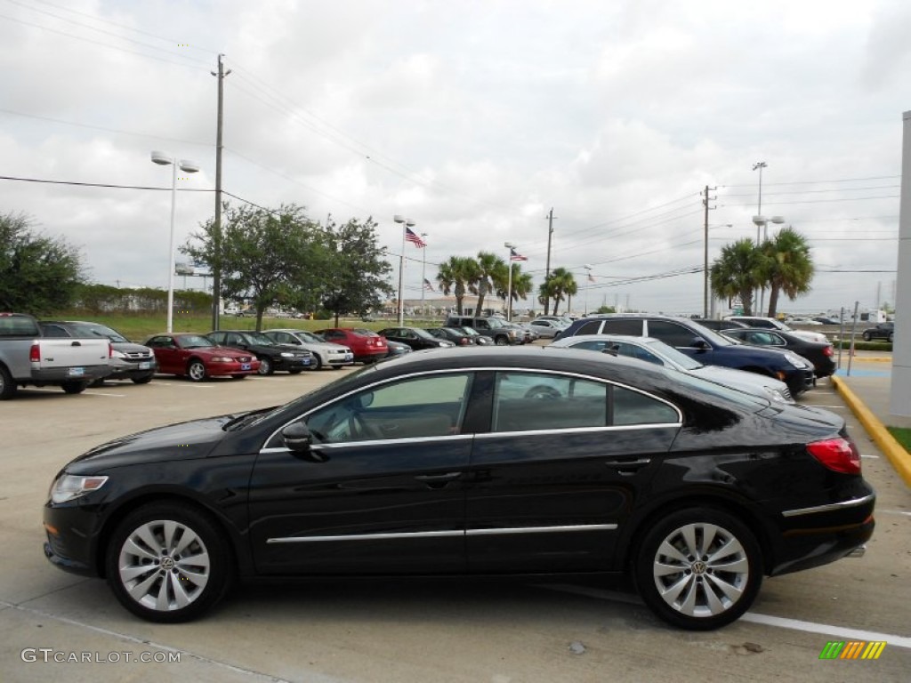2012 CC Sport - Deep Black Metallic / Black/Cornsilk Beige photo #4