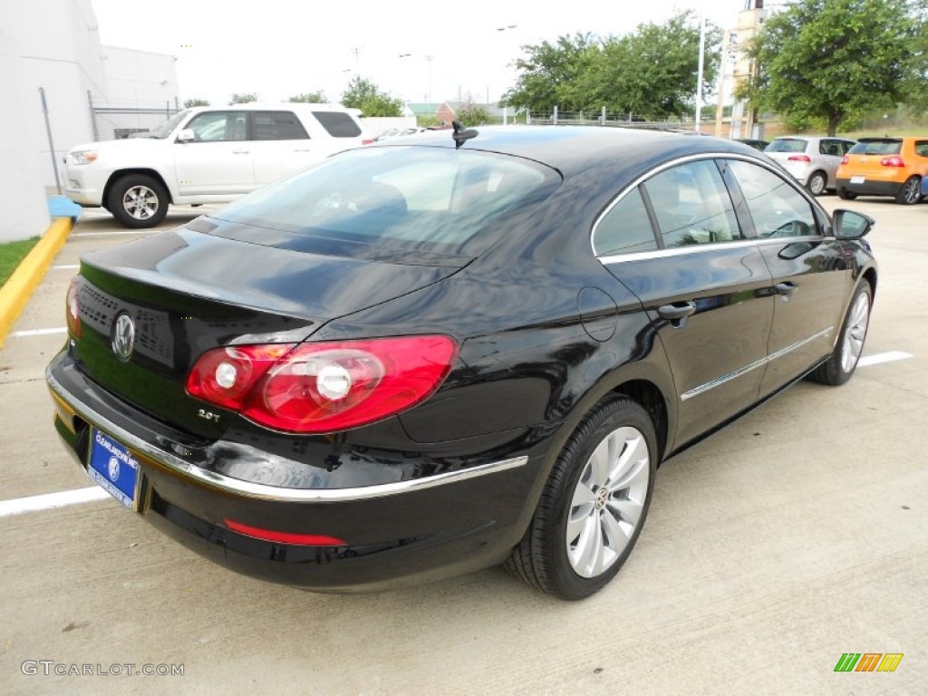 2012 CC Sport - Deep Black Metallic / Black/Cornsilk Beige photo #7
