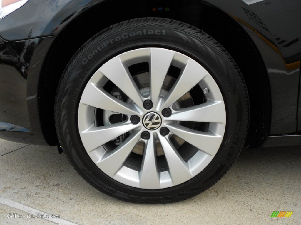 2012 CC Sport - Deep Black Metallic / Black/Cornsilk Beige photo #9