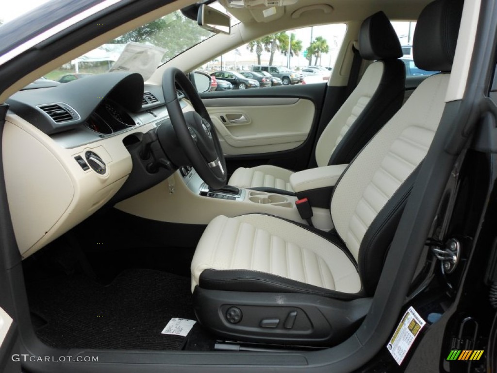 2012 CC Sport - Deep Black Metallic / Black/Cornsilk Beige photo #11