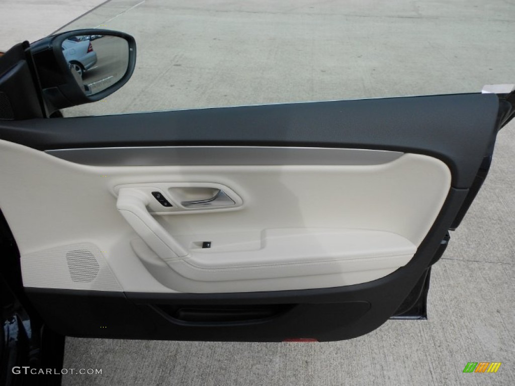 2012 CC Sport - Deep Black Metallic / Black/Cornsilk Beige photo #12