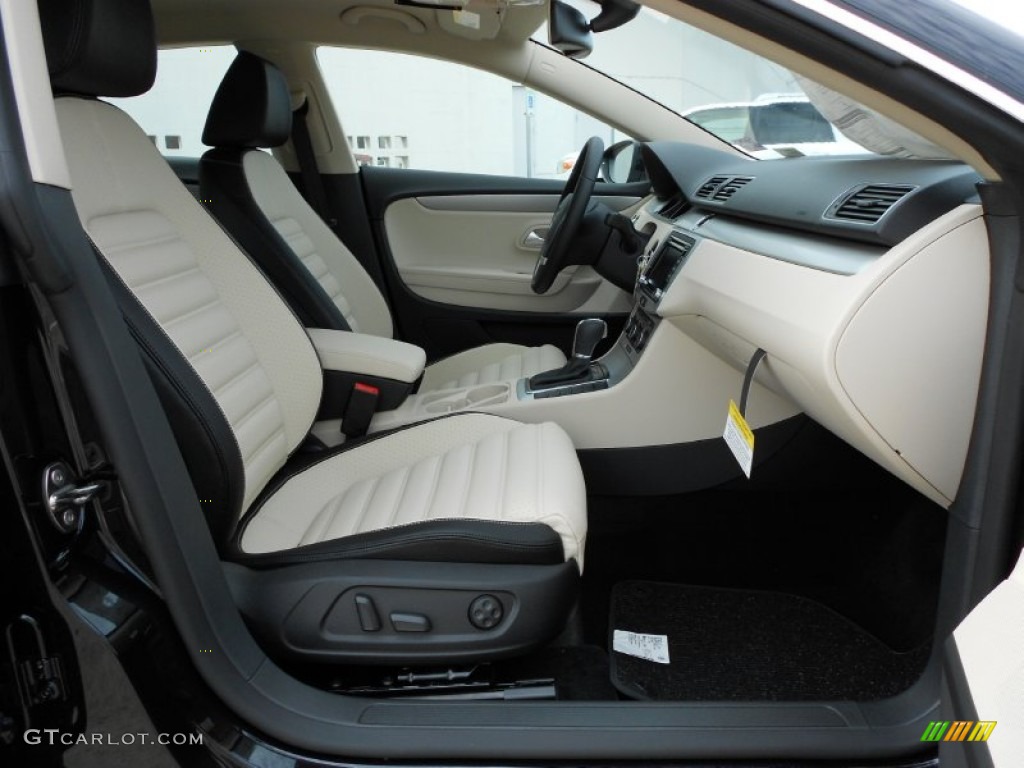 2012 CC Sport - Deep Black Metallic / Black/Cornsilk Beige photo #13