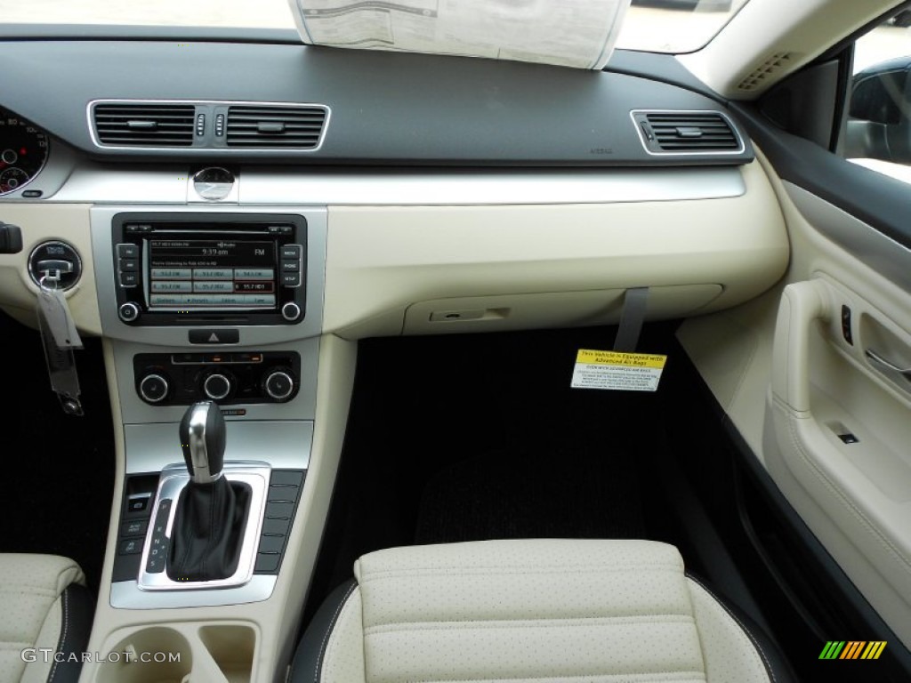 2012 CC Sport - Deep Black Metallic / Black/Cornsilk Beige photo #15