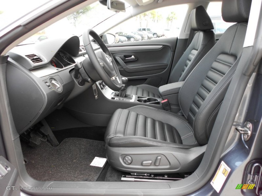 Black Interior 2012 Volkswagen CC Sport Photo #52176664
